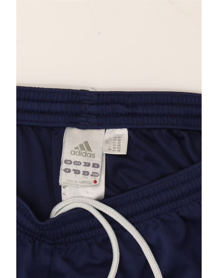 ADIDAS Boys Sport Shorts 13-14 Years Large Navy Blue Polyester Vintage Adidas and Second-Hand Adidas from Messina Hembry 