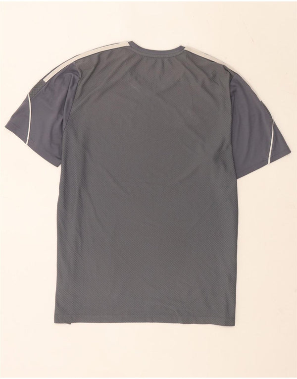 Adidas Herre Swindon Town FC Slim Fit T-Shirt Top Stor Grå Polyester