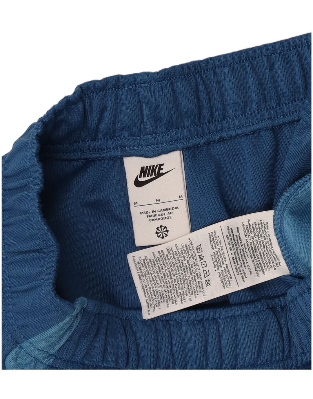 Nike grafiske sportsshorts til mænd mellemblå polyester