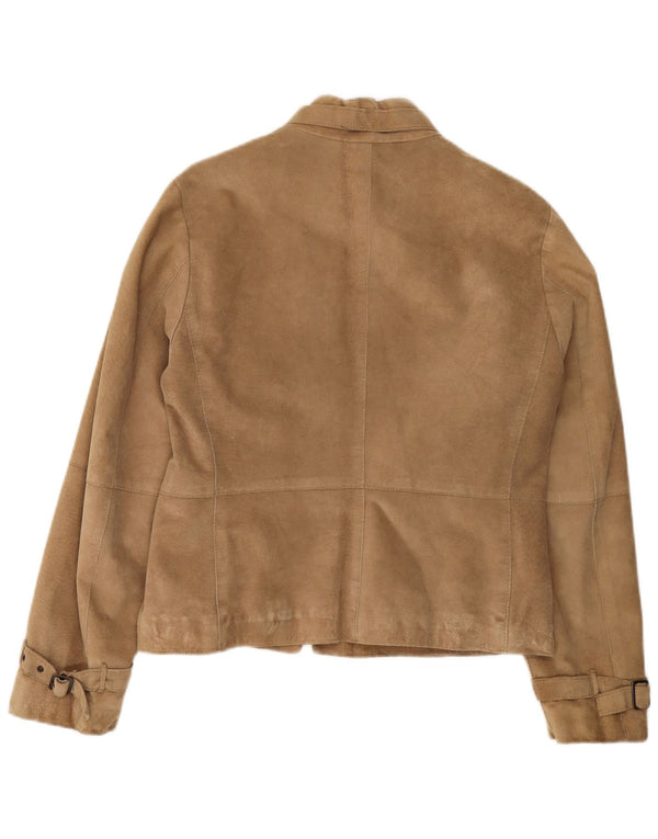 Penny Black Dame Ruskindsjakke UK 12 Medium Beige Læder
