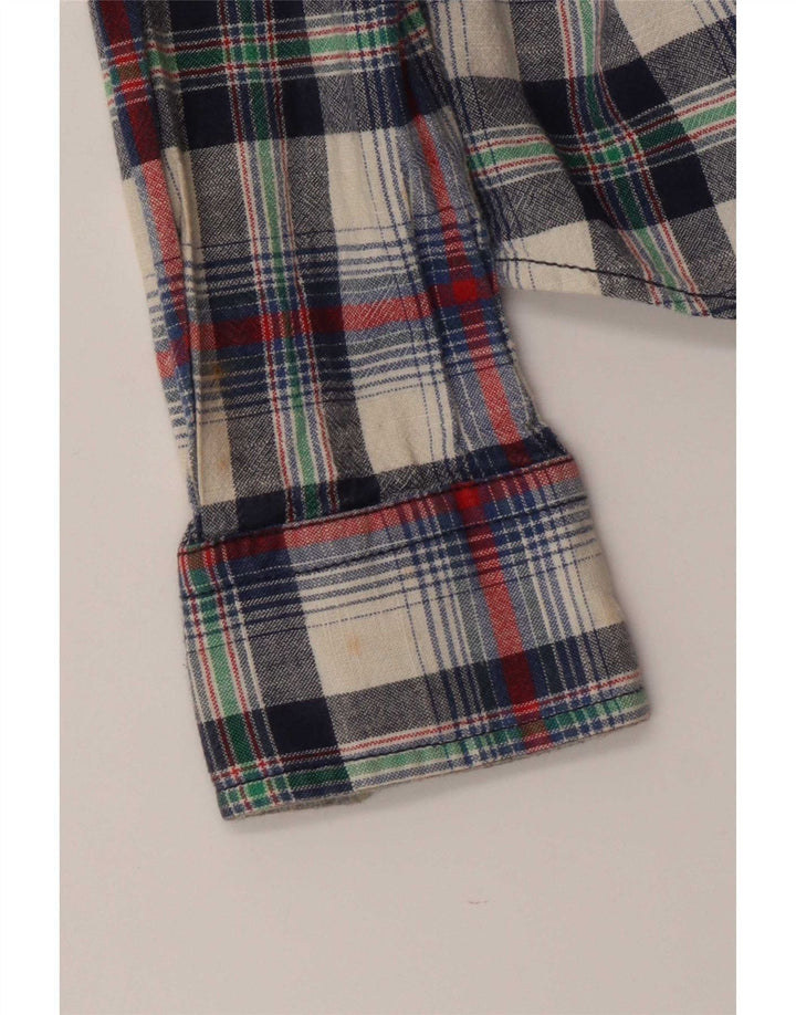 Napapijri Dame grafisk flannel skjorte UK 14 Stor flerfarvet ternet