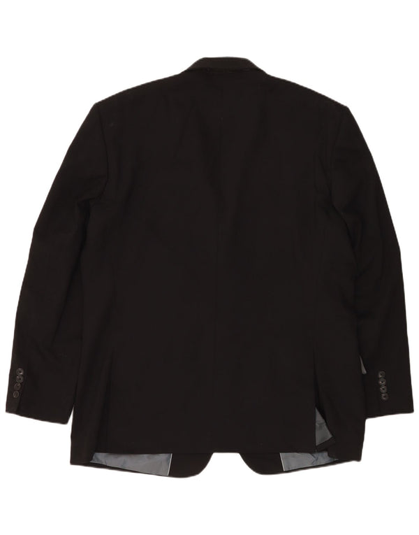 Marks & Spencer Herre 2-knaps blazerjakke UK 46 XL Sort Uld