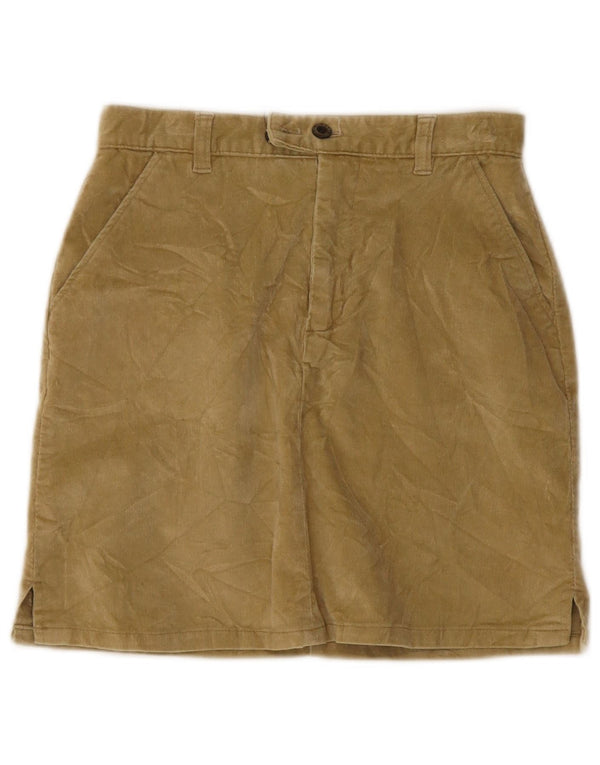 Zara Girls Corduroy-nederdel 9-10 år W26 Khaki Bomuld