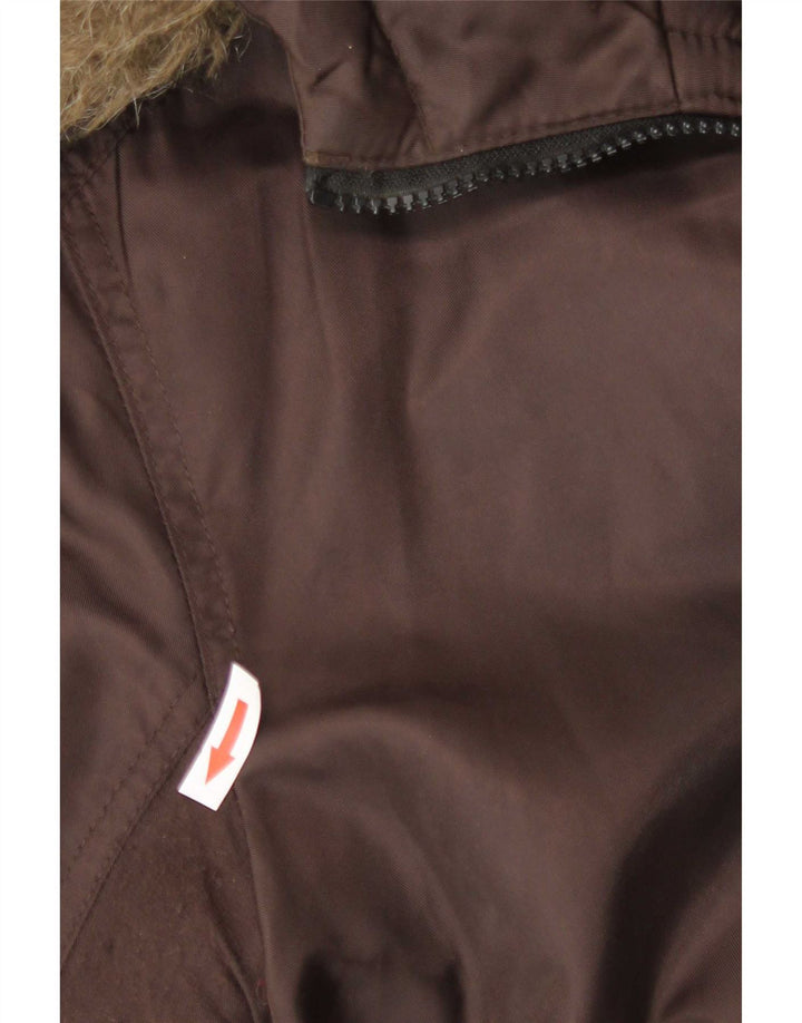 Jack & Jones Bomberjakke med hætte til mænd UK 40 Large Brown Polyester