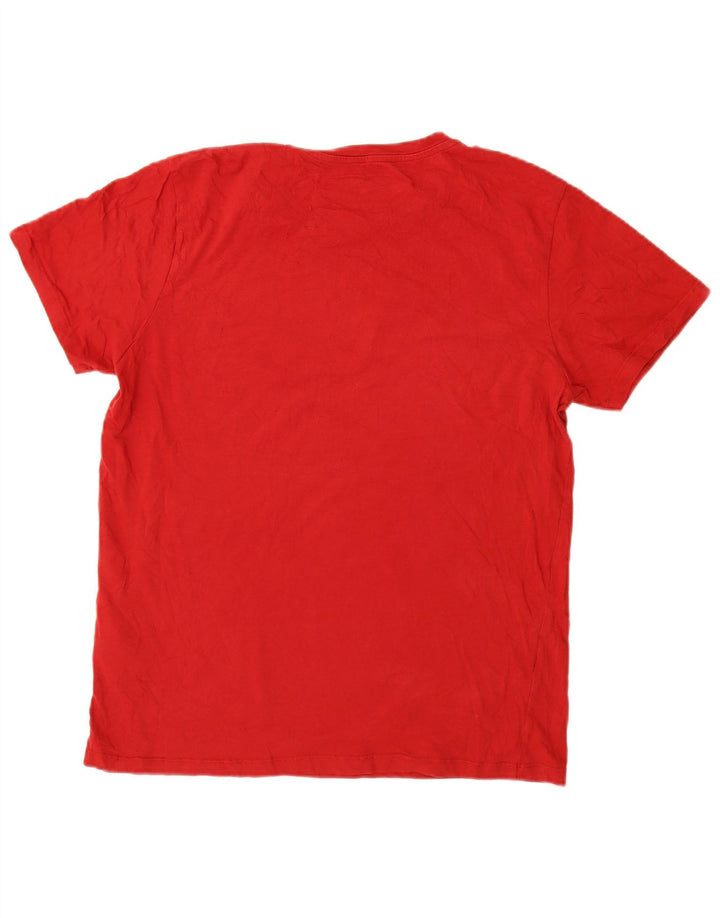 Jack & Jones Herre grafisk T-shirt Top Stor rød bomuld