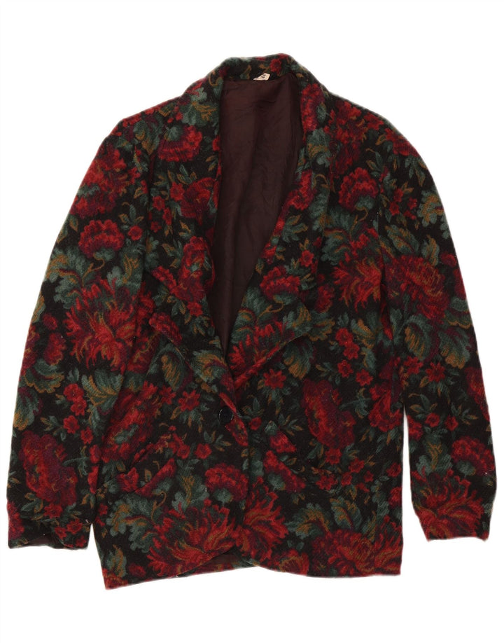 Vintage Dame 1 Knap Blazer Jakke IT 44 Medium Multicolored Floral