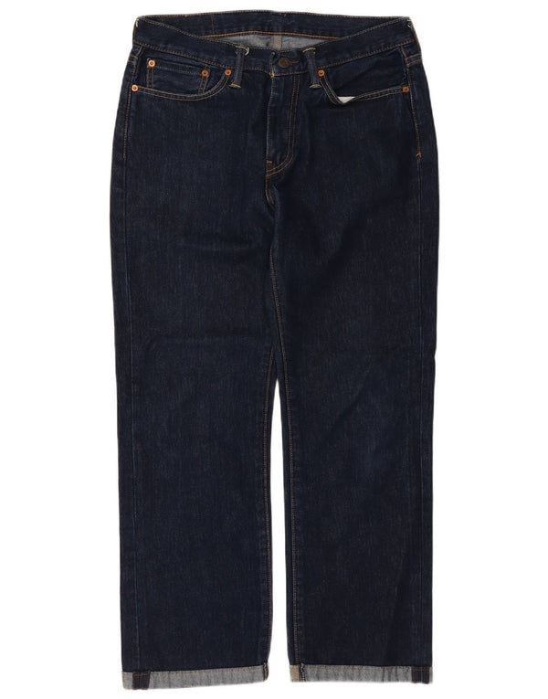 Levi's Herre 514 lige jeans W32 L27 marineblå bomuld