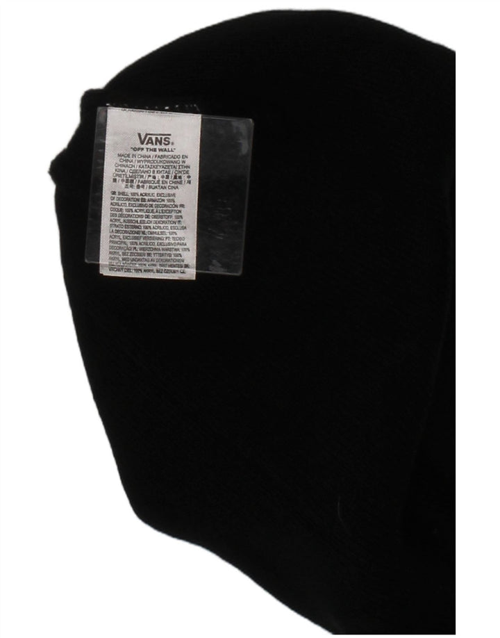 Vans Herre Grafisk Strik Beanie Hat One Size Sort Akryl