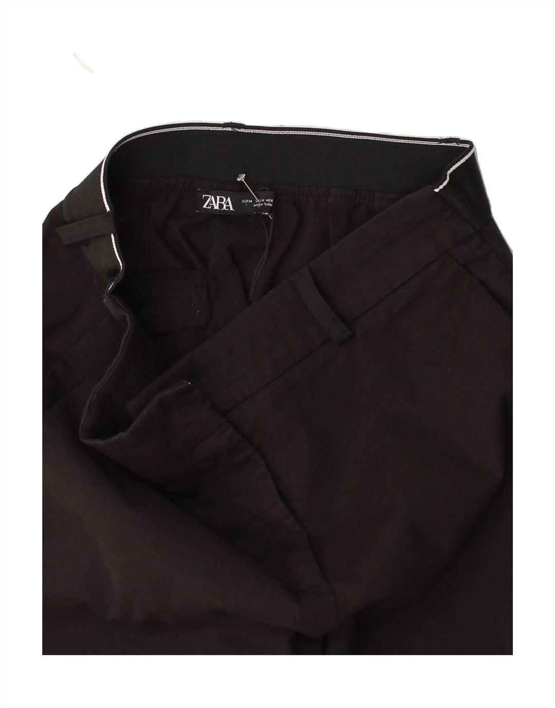 ZARA Womens Slim Chino Trousers Medium W30 L27 Black Cotton Vintage Zara and Second-Hand Zara from Messina Hembry 