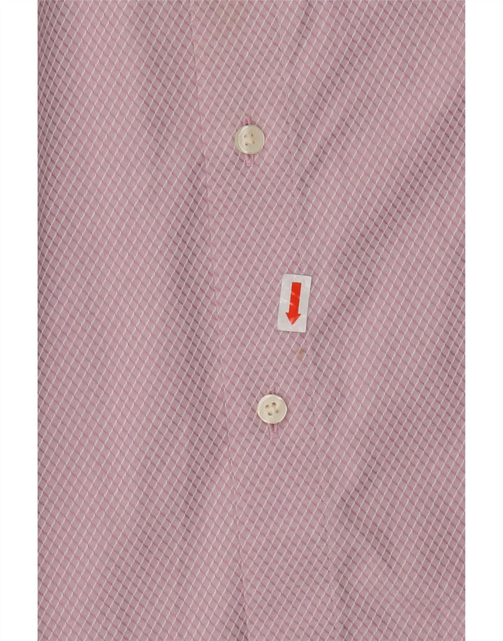 Ted Baker Herreskjorte str. 4 Large Pink Argyle/Diamond Cotton