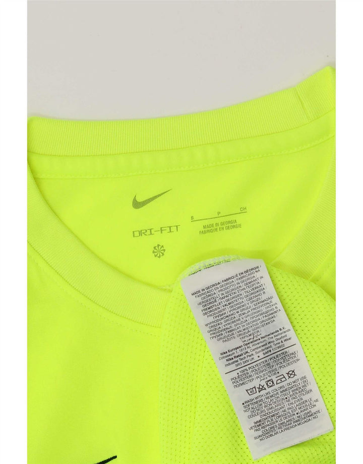Nike Herre Dri Fit T-Shirt Top Lille Grøn Polyester