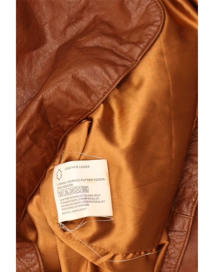 Union River Herre 3-knaps læderblazerjakke EU 48/50 Medium Brun
