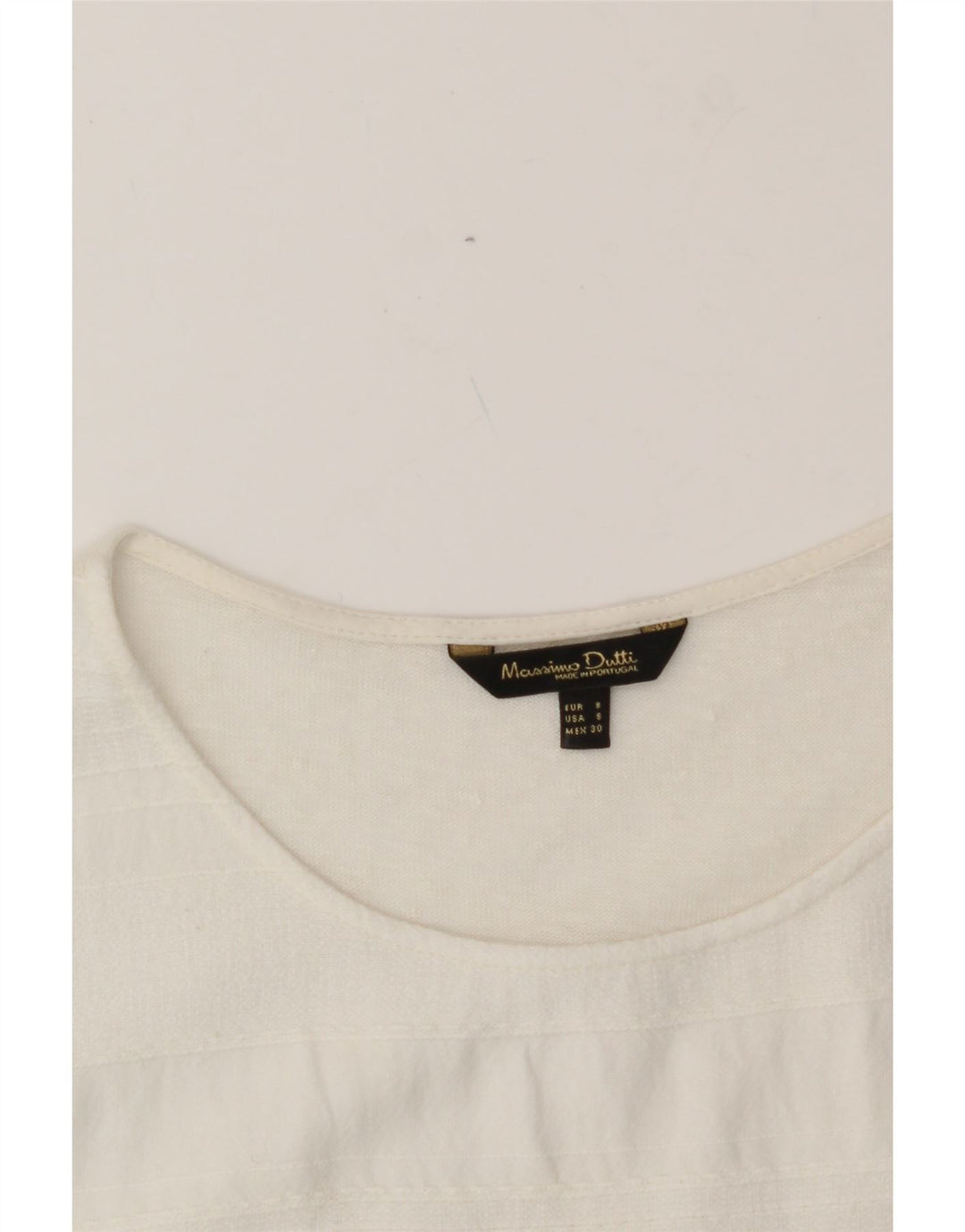 MASSIMO DUTTI Womens Blouse Top UK 10 Small White Vintage Massimo Dutti and Second-Hand Massimo Dutti from Messina Hembry 