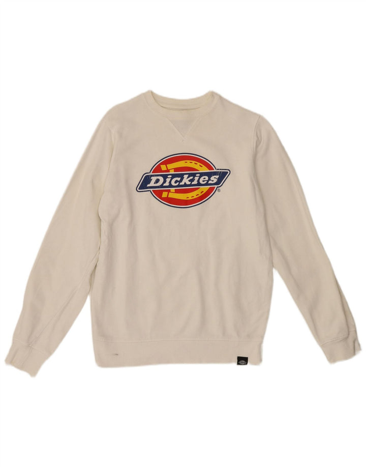 Dickies Herre Grafisk Sweatshirt Jumper XS Hvid Bomuld