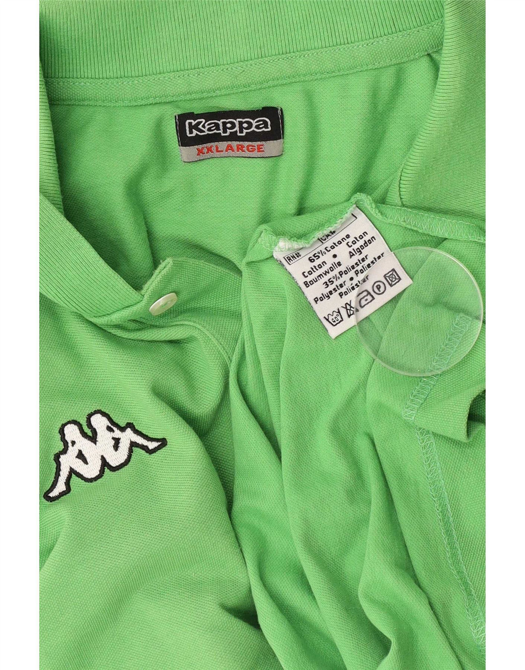 Kappa herre poloshirt 2XL grøn bomuld
