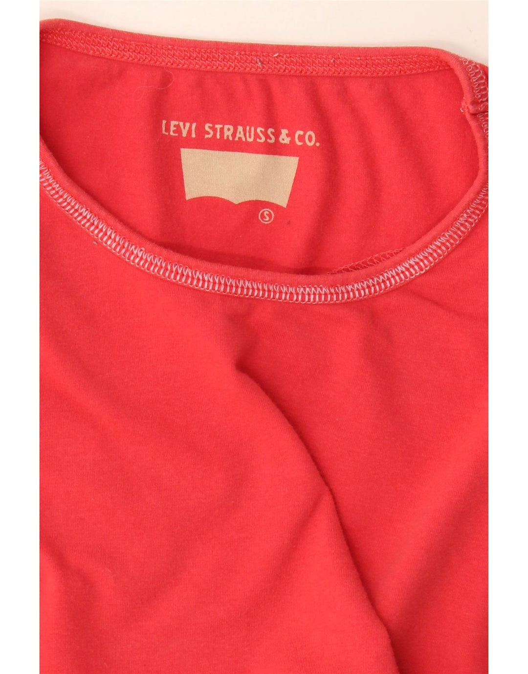 LEVI'S Womens T-Shirt Top UK 8 Small Red