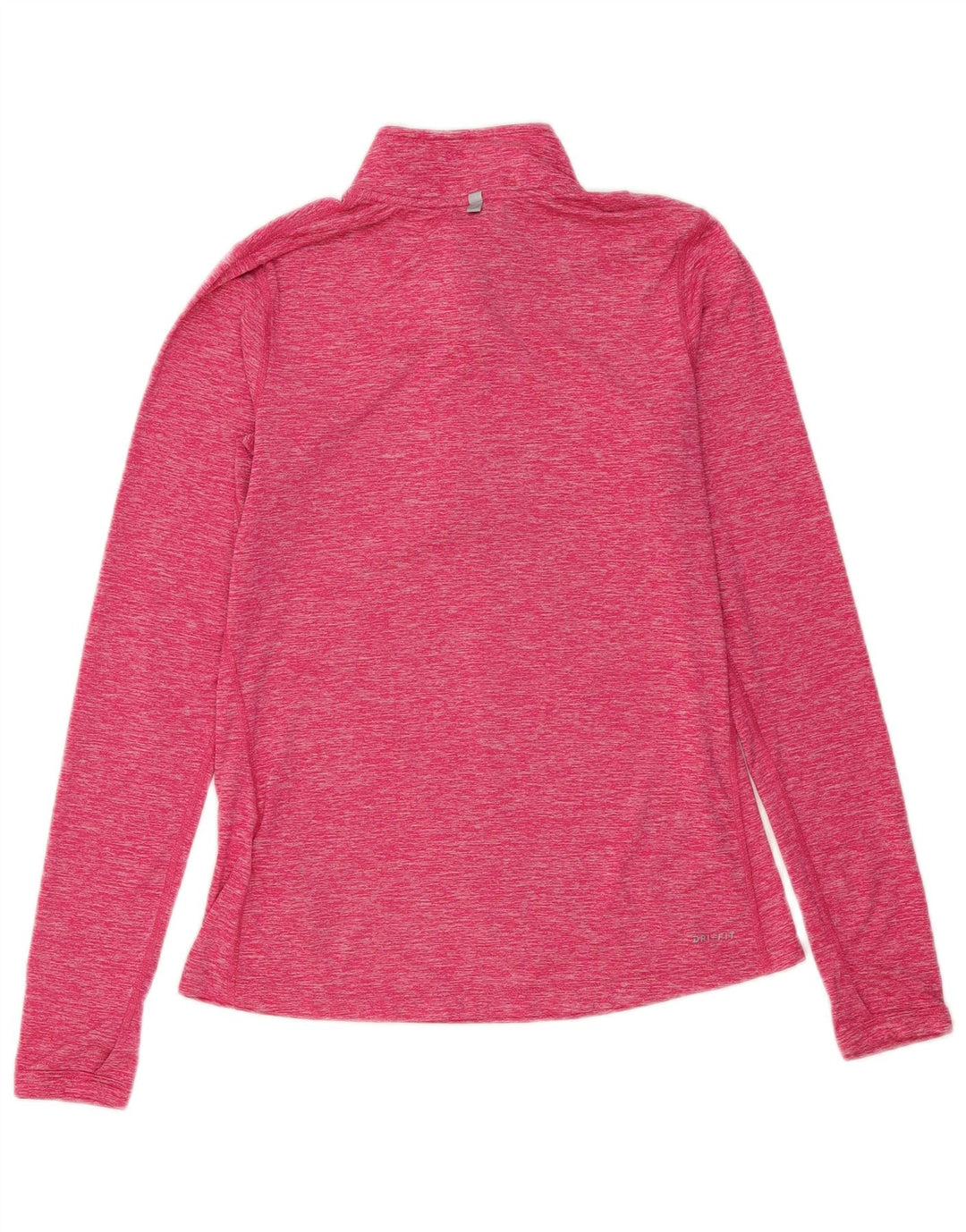 Nike sweater med lynlås til kvinder, træningsdragt Top UK 10 Small Pink Polyester