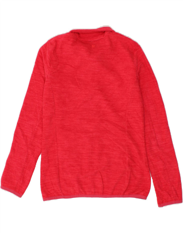 MOUNTAIN WAREHOUSE Womens Fleece Jacket UK 10 Small Red Pinstripe Vintage Mountain Warehouse and Second-Hand Mountain Warehouse from Messina Hembry 