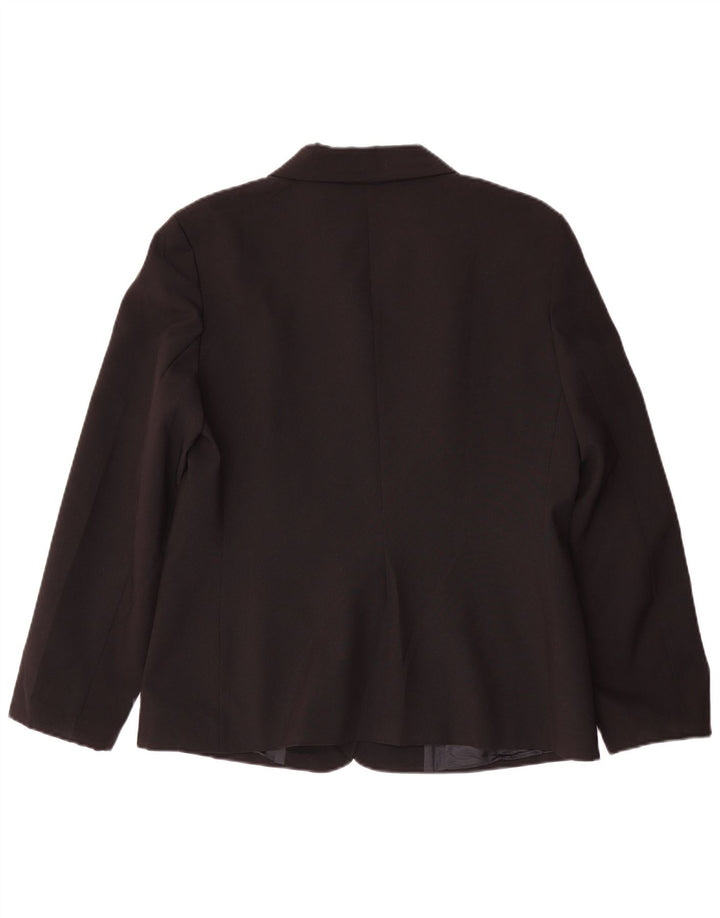 Zara Dame 4-knaps blazerjakke EU 44 XL Sort Polyester