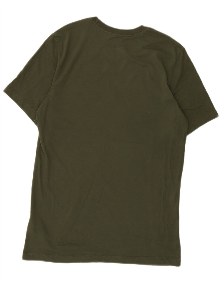 Nike Herre Dri Fit T-shirt Top Medium Khaki Bomuld