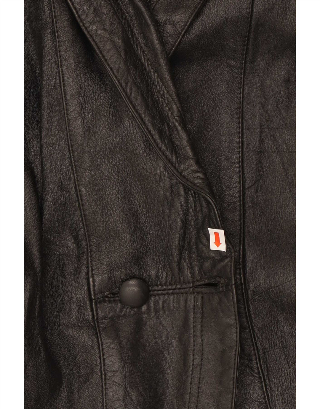 Vintage læderjakke til kvinder UK 42 XL Sort