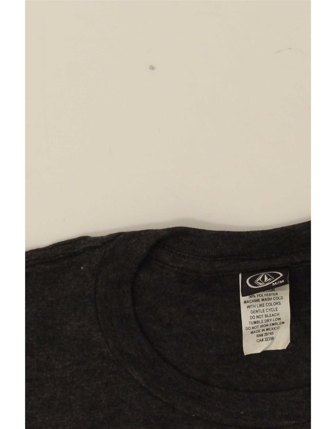 Volcom Herre grafisk T-shirt Top mellemgrå bomuld