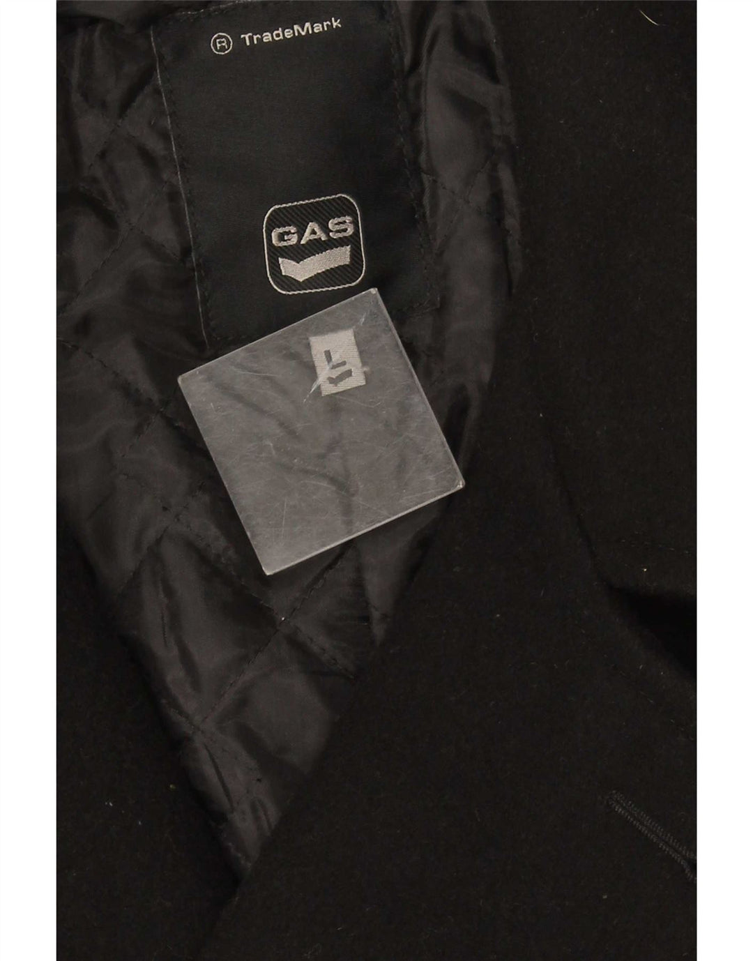 Gas Herre Dobbeltradet Frakke UK 40 Large Black