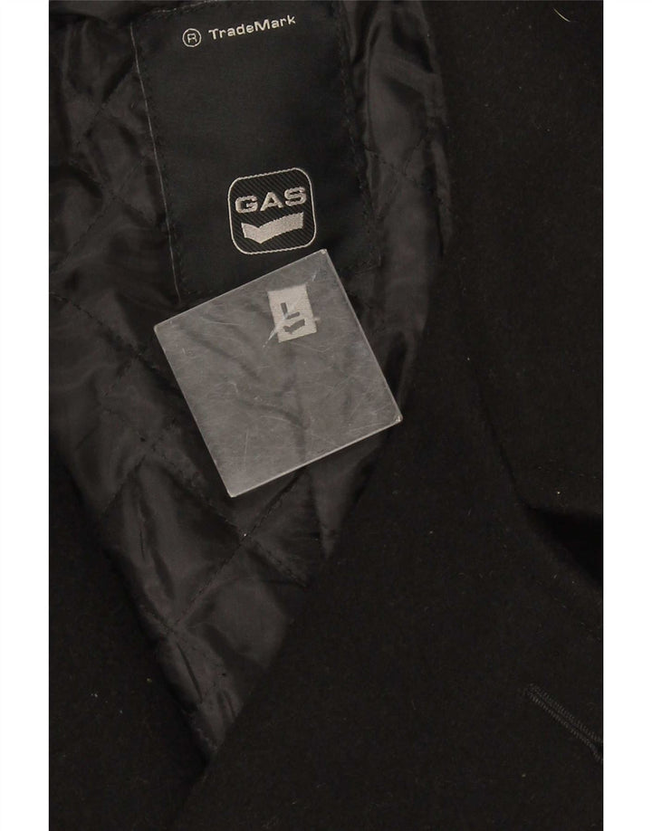 Gas Herre Dobbeltradet Frakke UK 40 Large Black