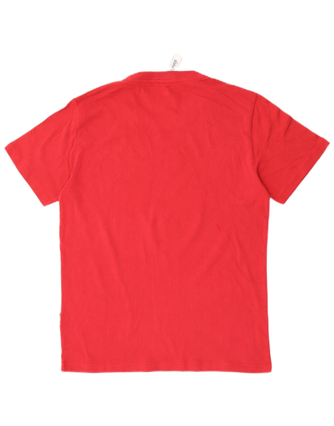 Sun68 Herre grafisk T-shirt Top Stor rød bomuld
