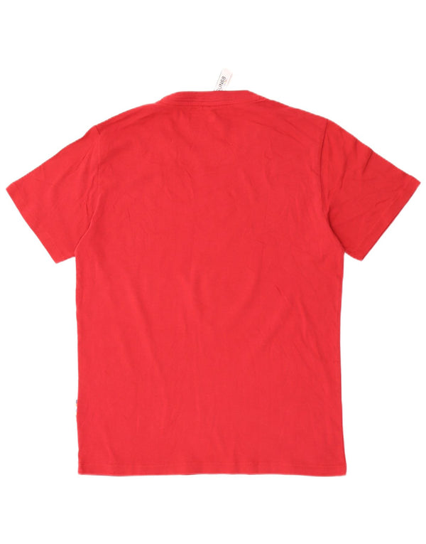 Sun68 Herre grafisk T-shirt Top Stor rød bomuld