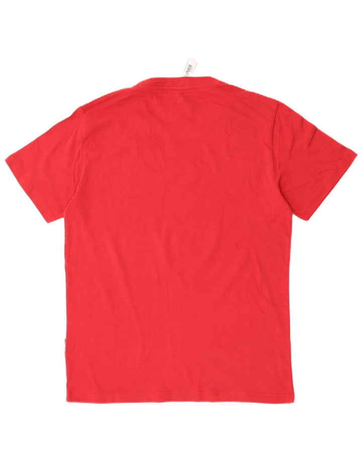 Sun68 Herre grafisk T-shirt Top Stor rød bomuld