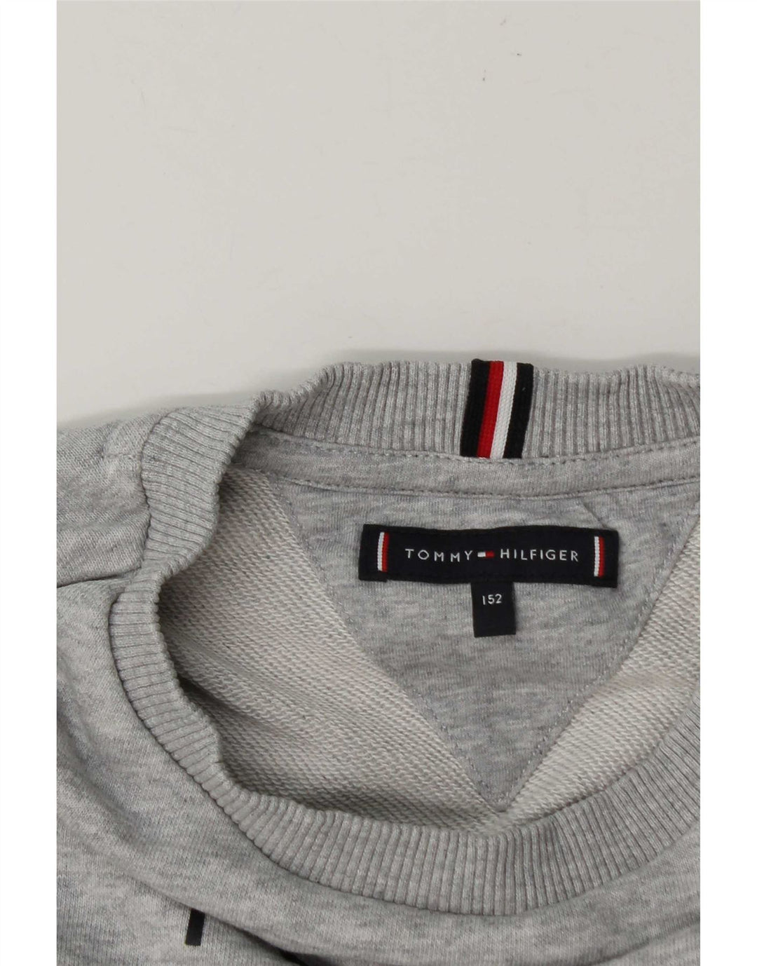 Tommy Hilfiger Drenge Grafisk Sweatshirt Jumper 12-13 år Grå Flecked