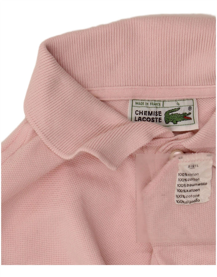 Lacoste herre poloshirt størrelse 4 Medium Pink bomuld