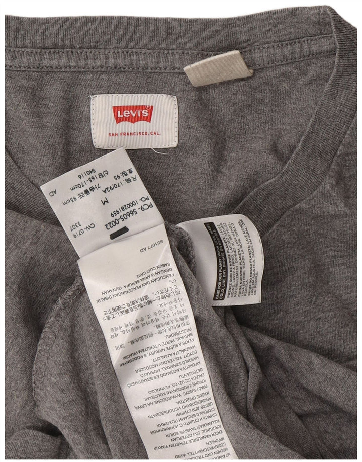 LEVI'S Mens T-Shirt Top Medium Grey Cotton