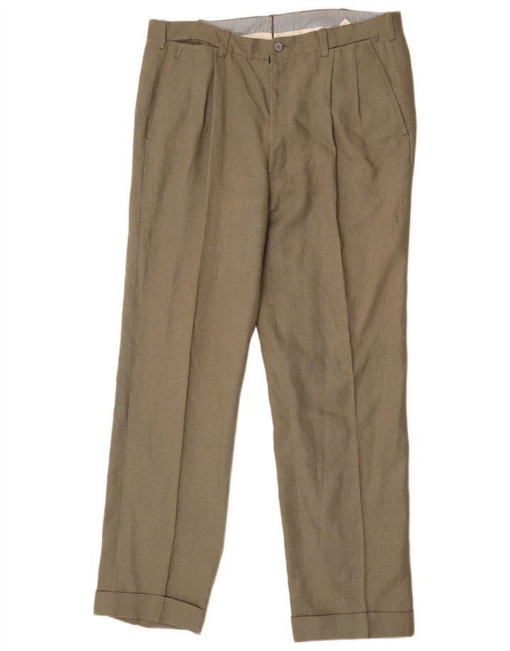 Vintage Dame 2-knap 2-delt jakkesæt UK 40 Large W36 L33 Grøn