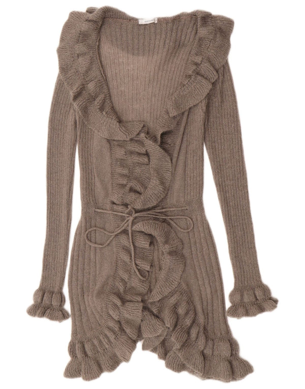 Northland Womens Longline Flæser Front Cardigan Sweater UK 8 Small Grey