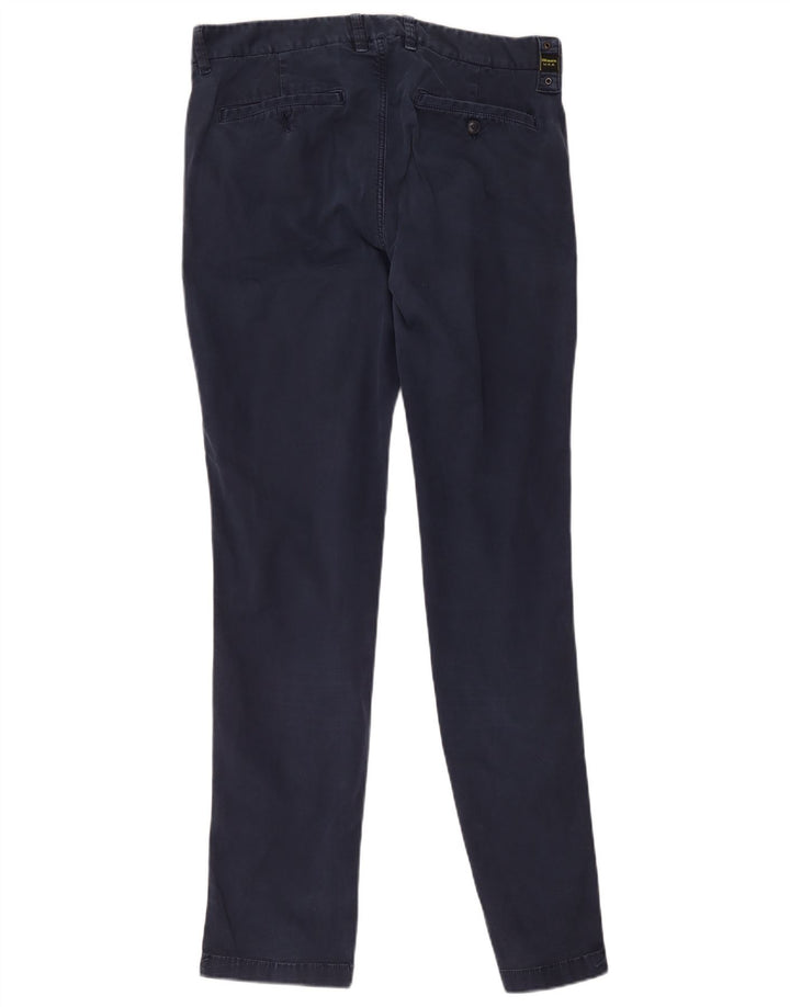 Blauer Herre Slim Chino Bukser W34 L33 Marineblå Bomuld