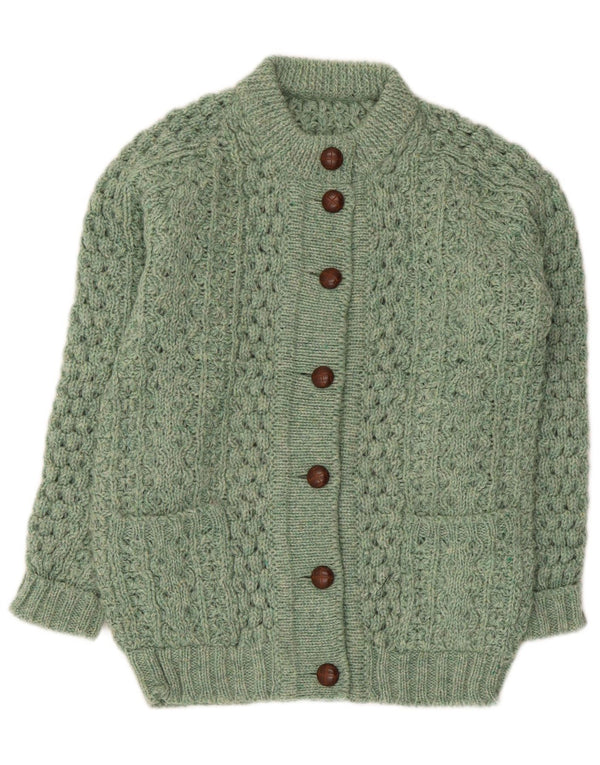 Vintage dame cardigan sweater UK 14 Medium Green