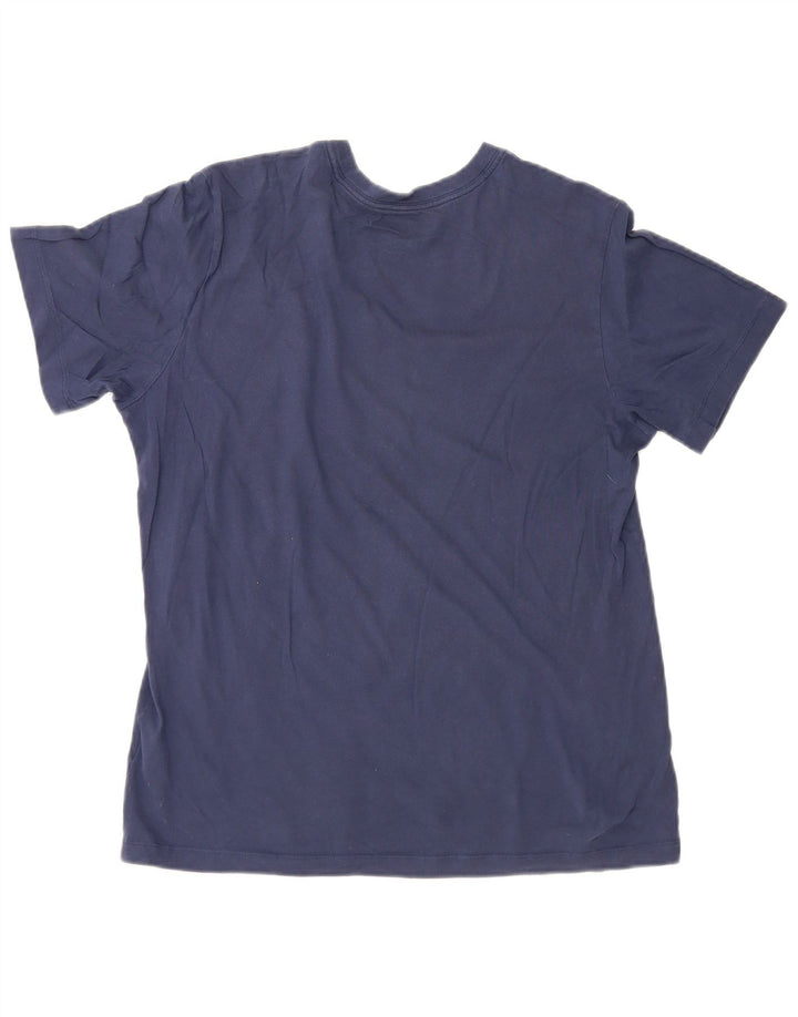 Nike Herre T-shirt Top Medium Marineblå Bomuld