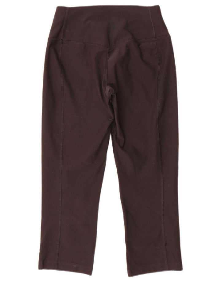 Nike Dame Dri Fit Capri Leggings UK 6 XS Sort Polyester