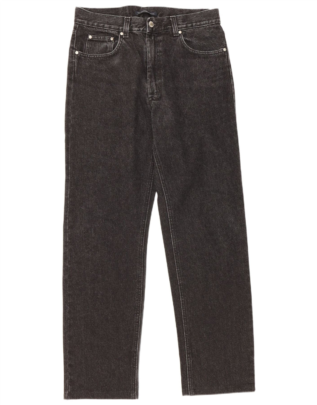 Valentino Straight Jeans til mænd W34 L31 Sort bomuld