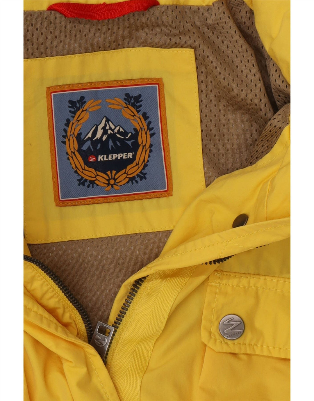 KLEPPER Regnjakke med hætte til kvinder UK 16 Stor Gul