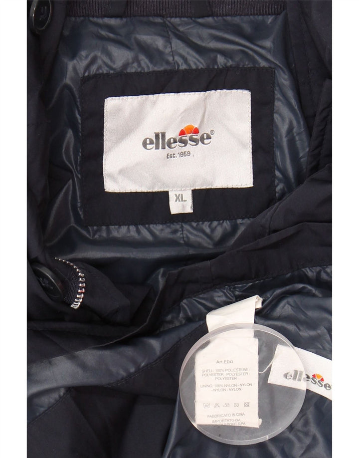 ELLESSE Womens Utility Jacket UK 18 XL Navy Blue Polyester