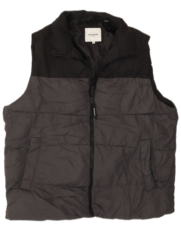 Jack & Jones Polstret Gilet til mænd UK 42 XL Grå farveblok