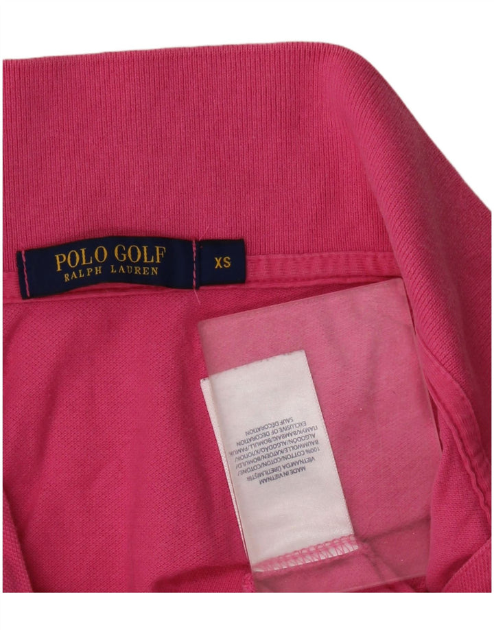 POLO RALPH LAUREN Dame poloshirt UK 6 XS Pink Bomuld