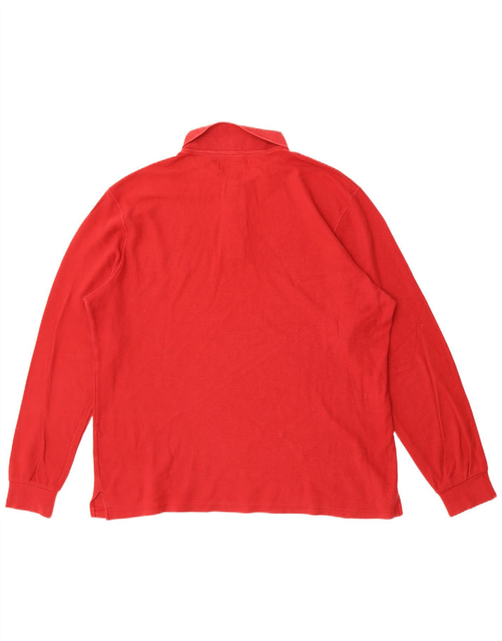 Marlboro Classics Langærmet Polo Shirt til mænd XL Rød