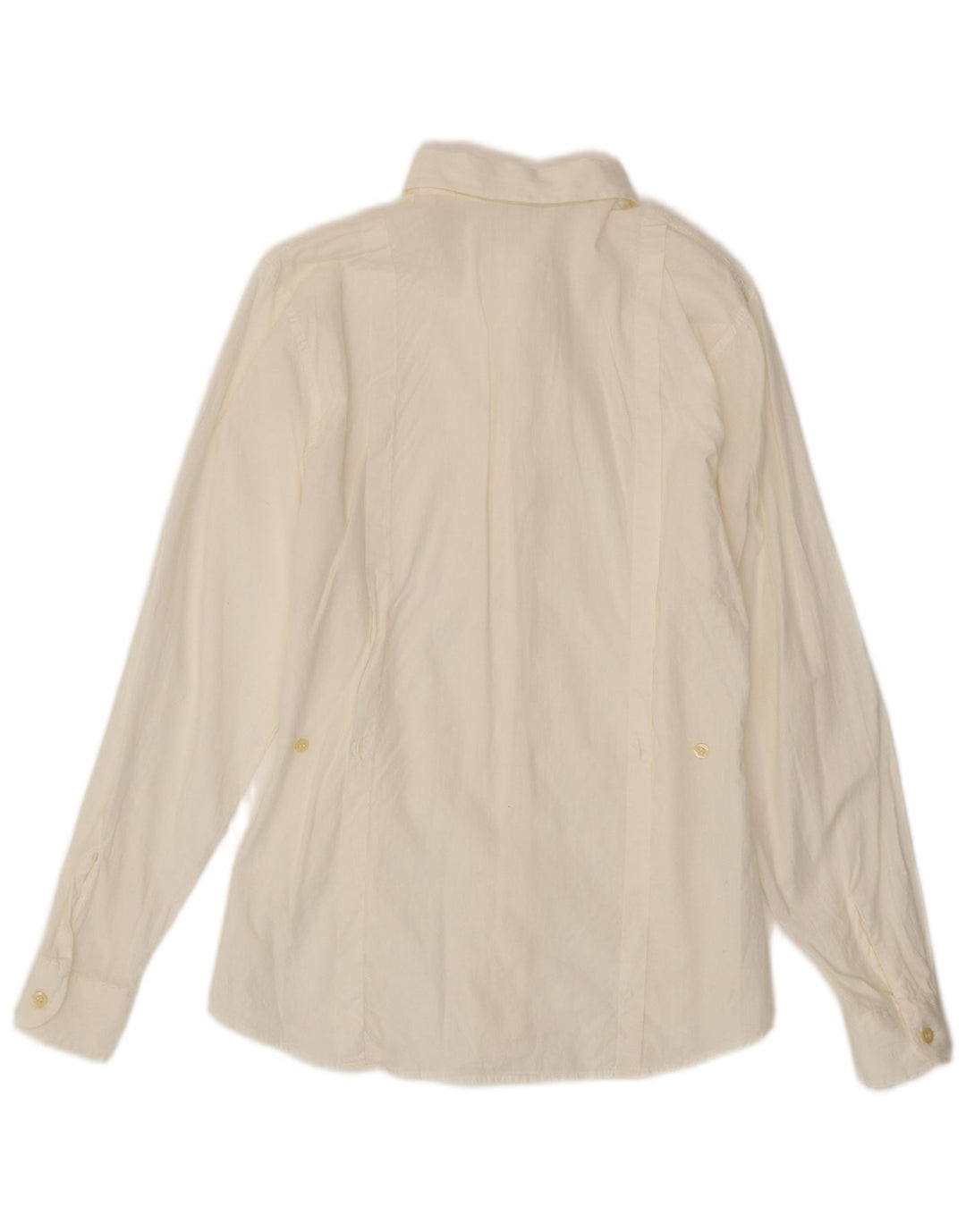 Benetton Dameskjorte IT 42 Medium Hvid Bomuld