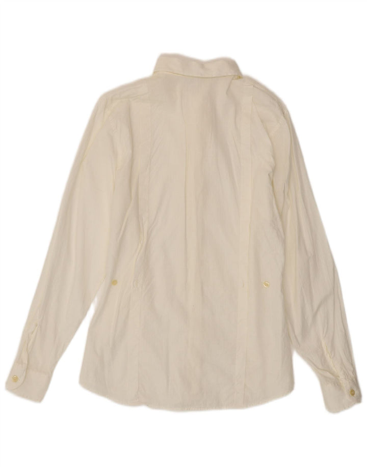 Benetton Dameskjorte IT 42 Medium Hvid Bomuld