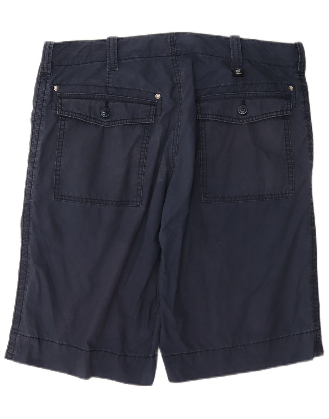 Calvin Klein Herre Chino Shorts W32 Medium Navyblå Bomuld
