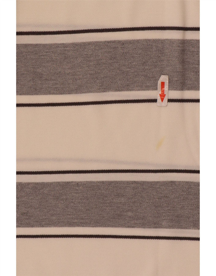 Champion herre poloshirt XL Hvidstribet bomuld